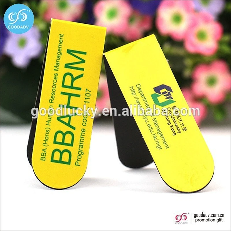 Hot promotional gift item new fancy paper magnetic bookmark for bookworm
