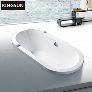 Modern Designer Drop-In Bathtub Clear Acrylic Classical Bathtub Soaking Bathtub