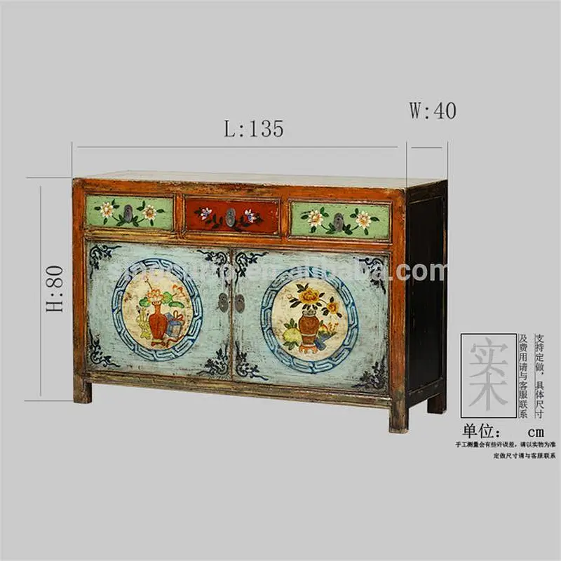 wholesale furniture china chinese antique furniture painted sideboard buffet