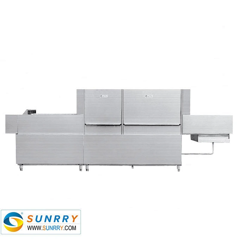 High hourly capacity industrial hood type detergent dishwasher for safe plastic plates