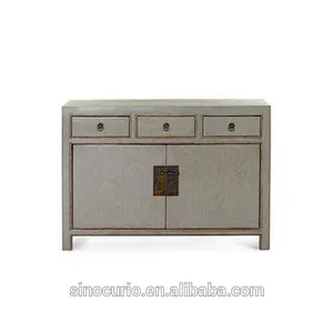 Antique solid wood side cabinet/antique reproduction wood furniture
