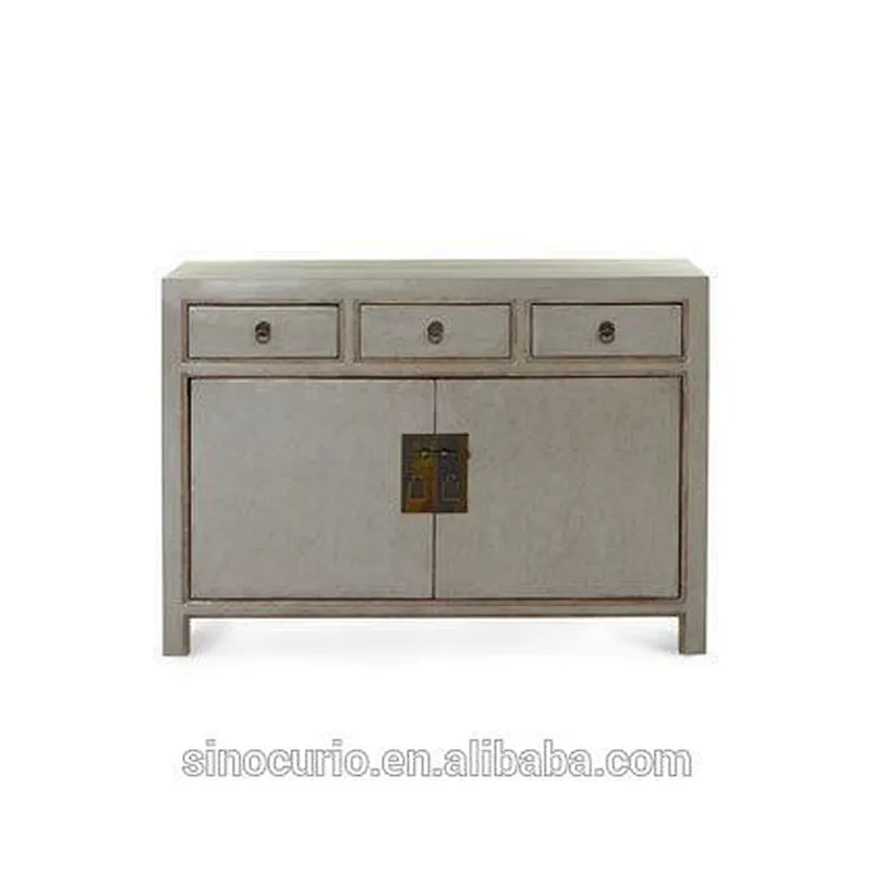 Antique solid wood side cabinet/antique reproduction wood furniture