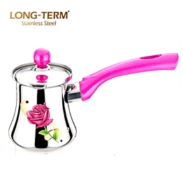 D10298381 Exquisite Design Stainless Steel Coffee Warmer With Flower Decal