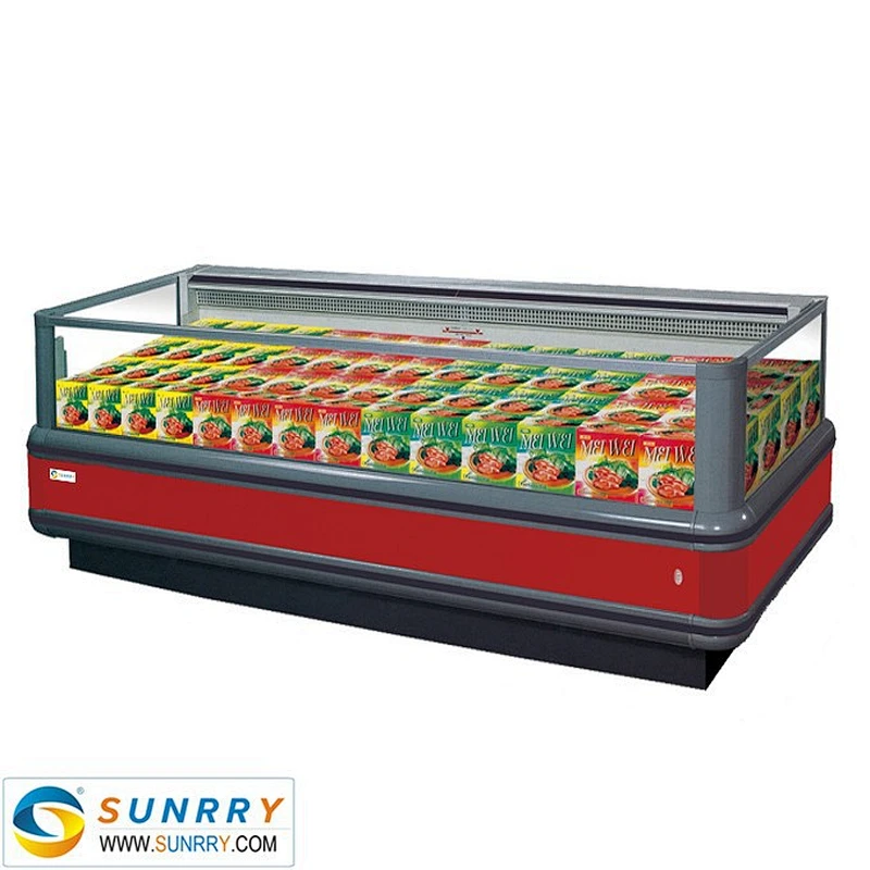 New design mini store freezers for supermarket with air cooling system (SUNRRY SY-SIS2000)