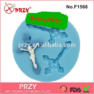 Supply 2016 new design model F1568 cupcake cross silicone molds
