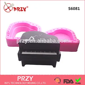 Piano character silicone soap molds decorative molds