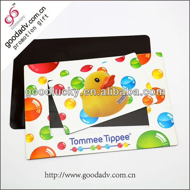 Promotion custom logo 4c printing magnetic photo frame