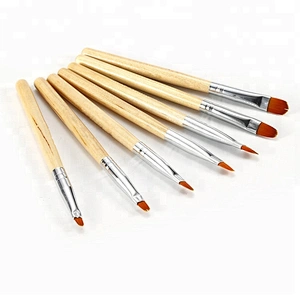 7pcs Painting Wooden Brush Nail Art Manicure Design Draw Paint Acrylic Nail Polish Brush Sets