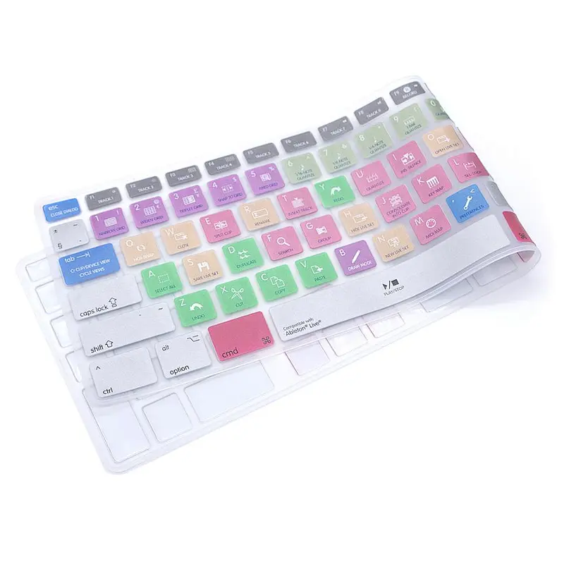 Ableton Live Hotkey Shortcut Keyboard Cover Skin Protector For iMac G6 Desktop PC Keyboard with Numeric Keypad Wired USB
