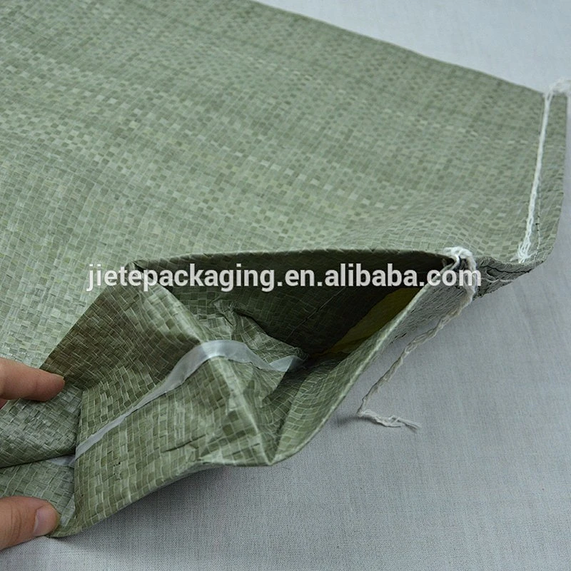 Cyan, green color pp woven valve bag with relief printing for cement