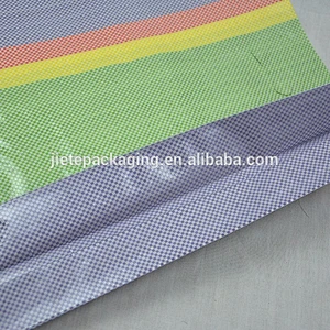 Video, pp woven packaging rainbow fashion shopping bag with M edge