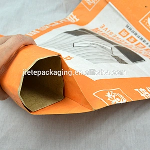 block bottom kraft paper valve cement, putty, tile adhesive bag 25kg 40kg 50kg