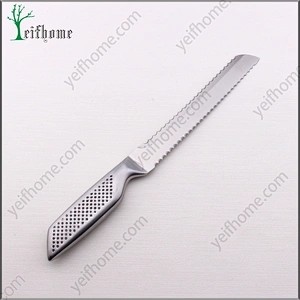 Professional stainless steel Double Serrated Edge bread knife