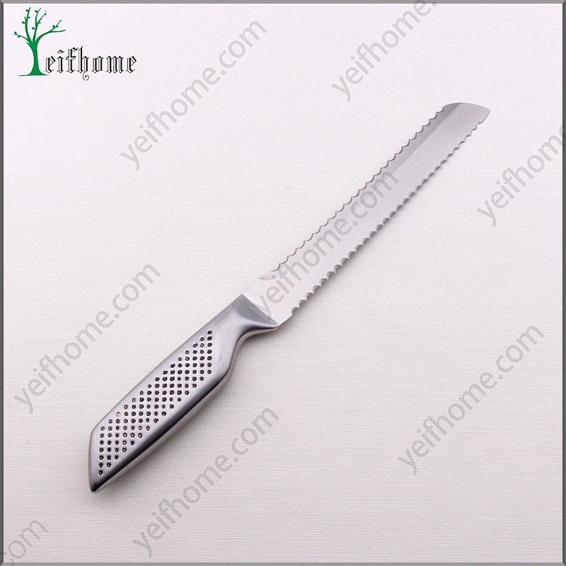Professional stainless steel Double Serrated Edge bread knife