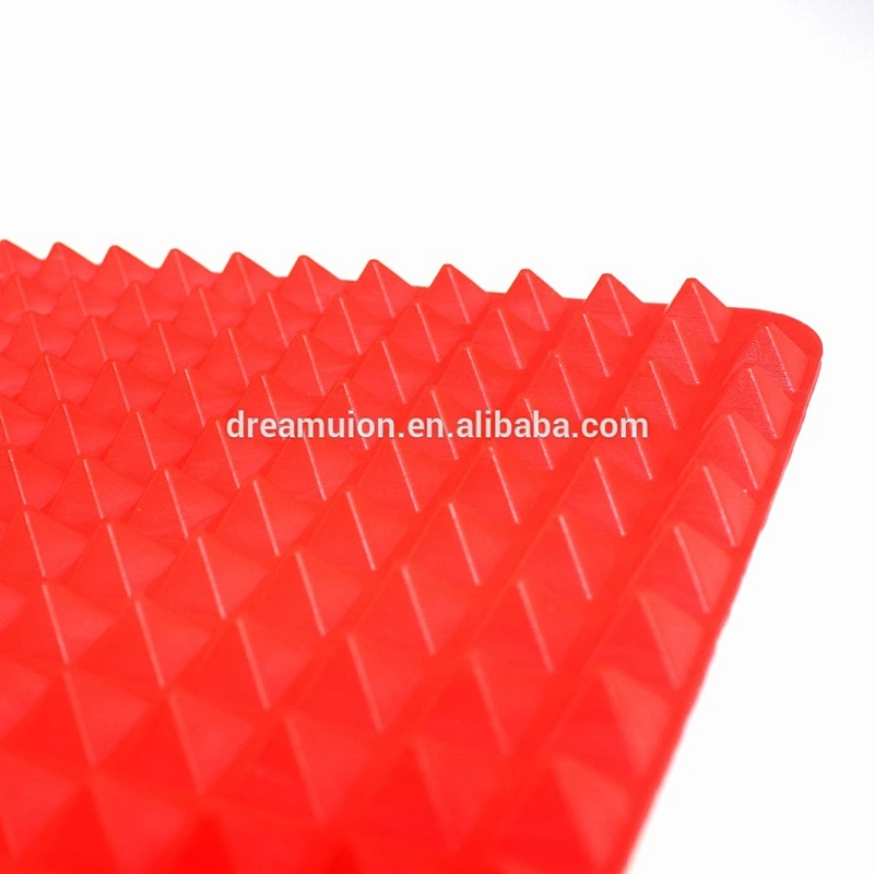 Pyramid Pan Non Stick Fat Reducing Silicone Cook Mat Oven Baking Tray Sheets EV4 Popular