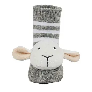 3d cartoon animal head doll baby cute socks