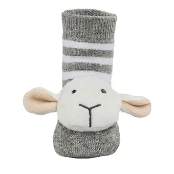 3d cartoon animal head doll baby cute socks