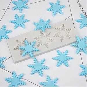 snowflake series silicone cake fondant mold