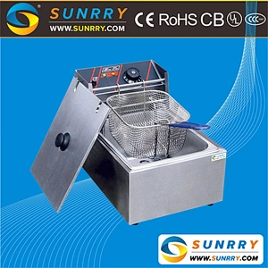 Single Tank Electric Fat Fryer with temperature limiter