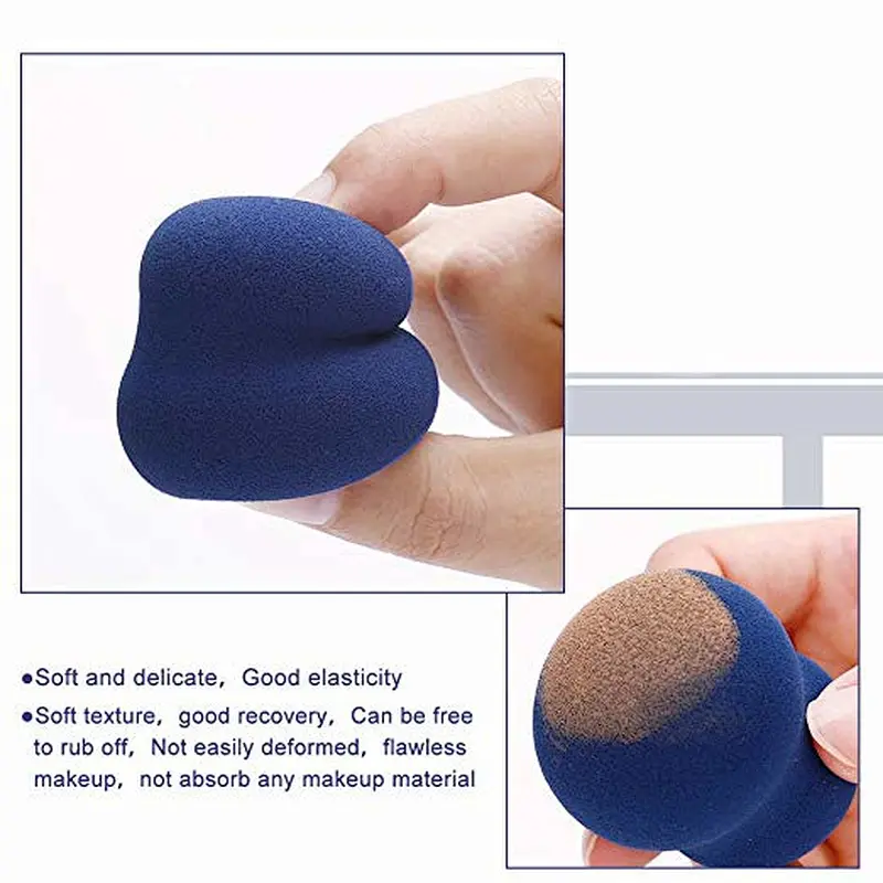 Audit factory of private label latex free makeup sponge brush set
