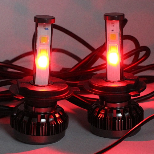 12v BlueTooth Control RGB Color LED Headlight 36W 4000Lm H4 9004 9007 H13 High Low Beam Auto LED Bulbs