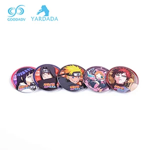 Hot sale eco-friendly round plastic tin blank button badge 58mm