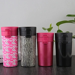 Creative Vacuum Insulated Vacuum Coffee Cup Double Wall Portable Cup for Coffee 290ml Customized Logo Colorful Vacuum Flask