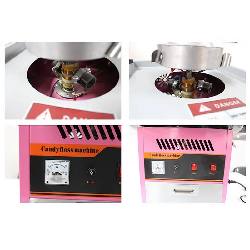 Hot Commercial Manufacturing Automatic Cotton Candy Floss Machine for Sale
