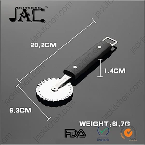 Stainless Steel Fluted Pastry Wheel with Plastic Handle