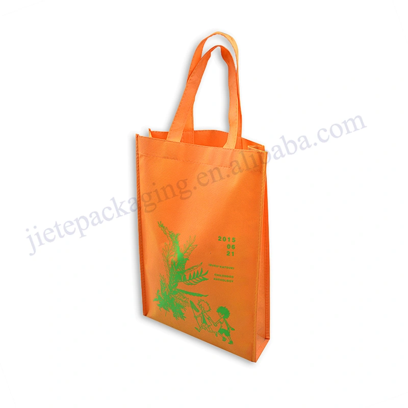 Orange Folding Non Woven Portable Bag for Shopping ,promotion and market