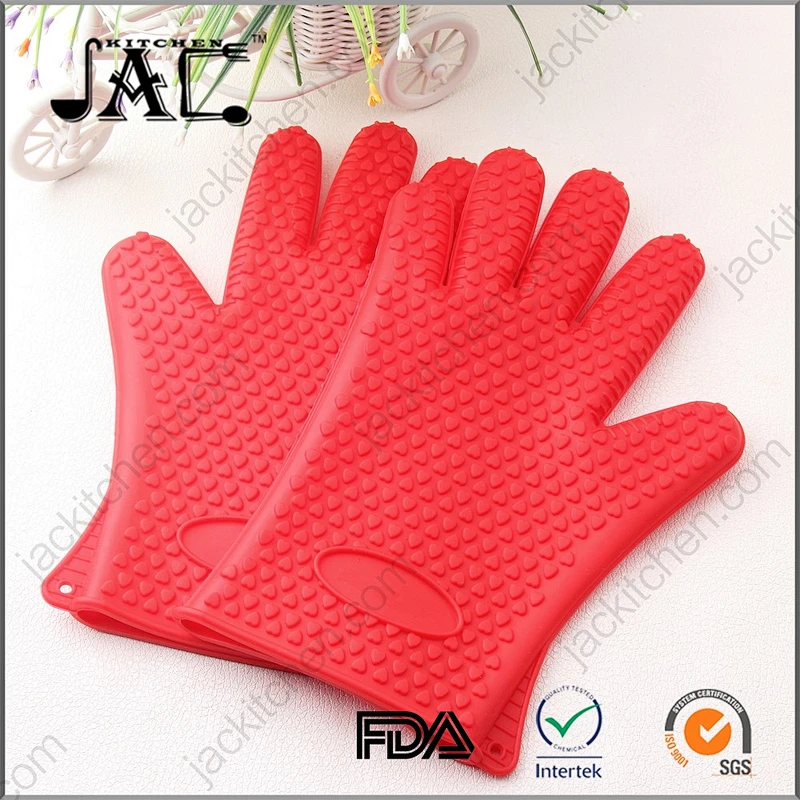 High Quality Non Stick Silicone Gloves Heat Resistant Grill Gloves