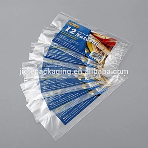 good quality transparent color printing PE food bag