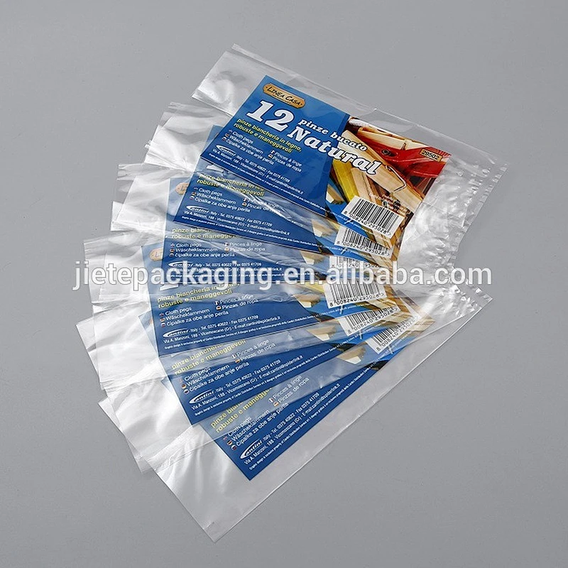 good quality transparent color printing PE food bag