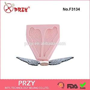 F3134 Large Angel Wing Silicone Mold Made From Food Safe Silicone Fondant Gum Paste Chocolate Craft Mold