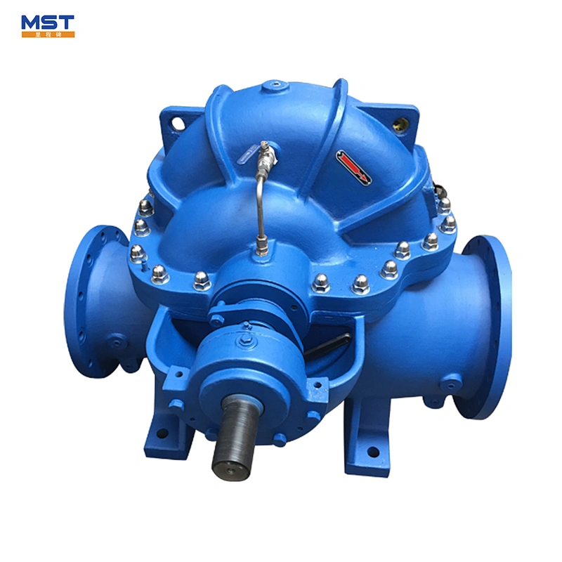 Split casing electric motor irrigation water pump