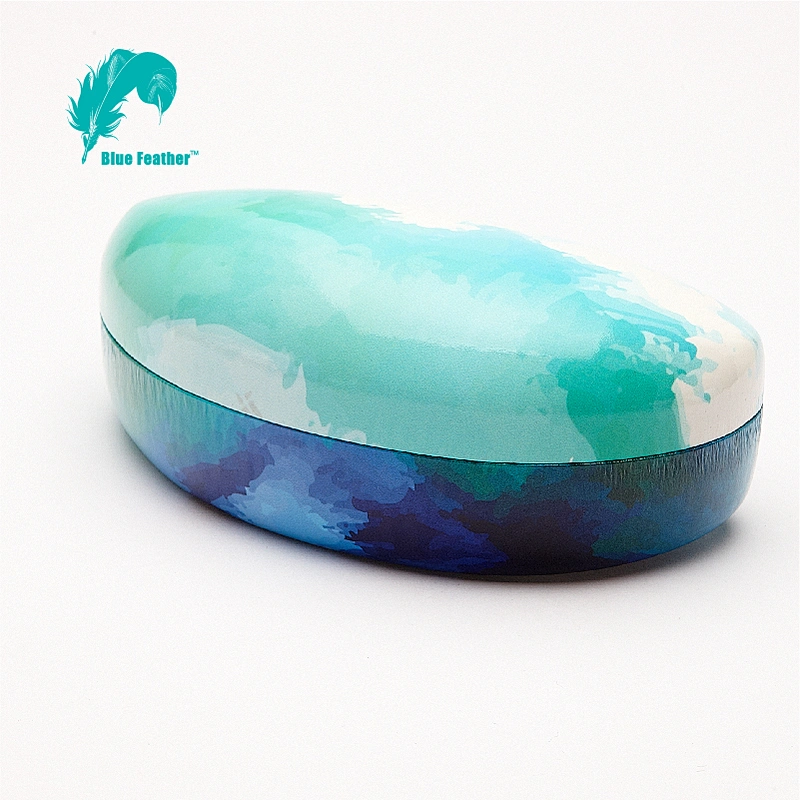 CMYK Printing Vibrant Watercolor Sunglasses Case for Outdoor Activities