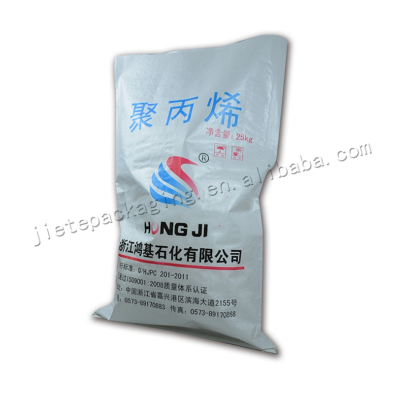Bopp laminated 25kg white plastic pouch pp woven bag sack for pp granules,cement,fertilizer