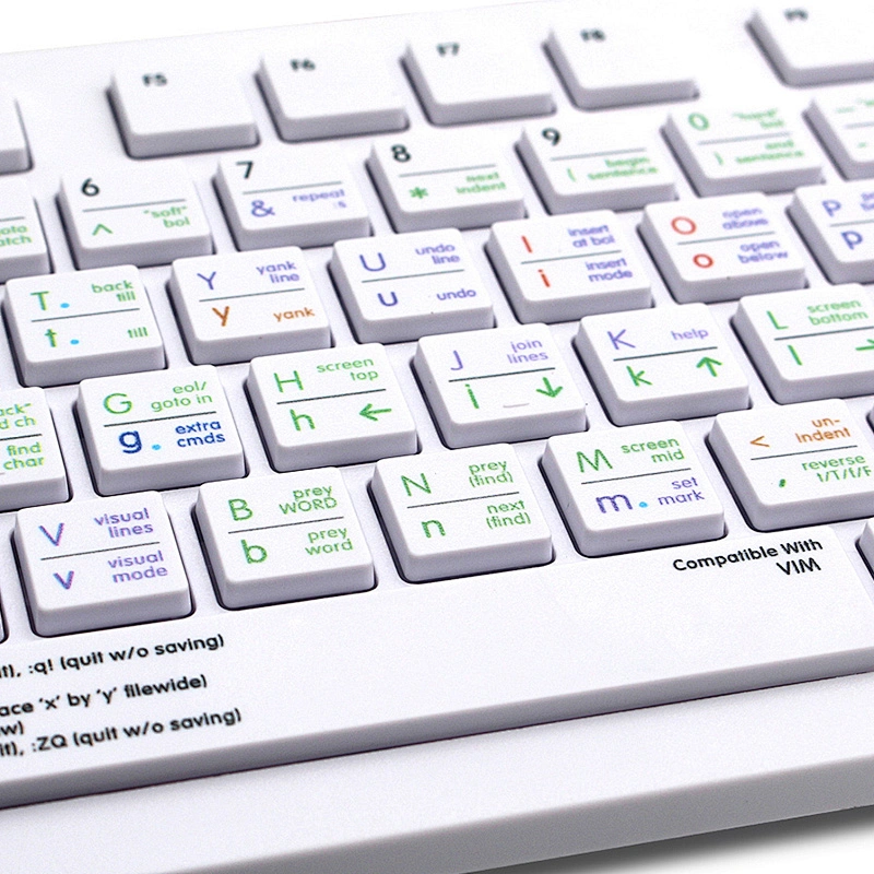 chinese computer film keyboard Custom keyboard printed with shortcut Design vim/dj/ps Factory price for macbook keyboard