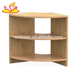 Wholesale nursery school storage shelf wooden toy shop high quality kids play wooden toy shop W08C197