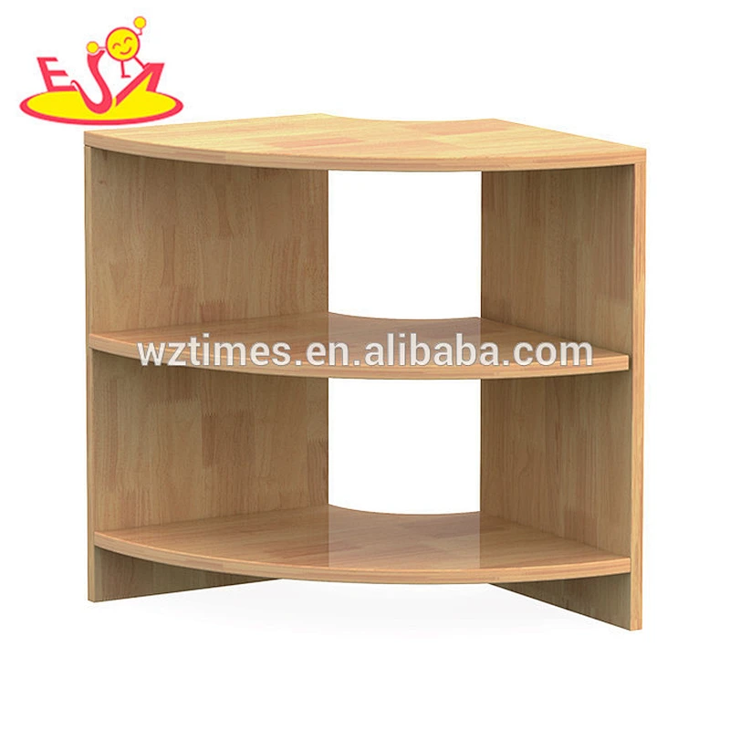 Wholesale nursery school storage shelf wooden toy shop high quality kids play wooden toy shop W08C197