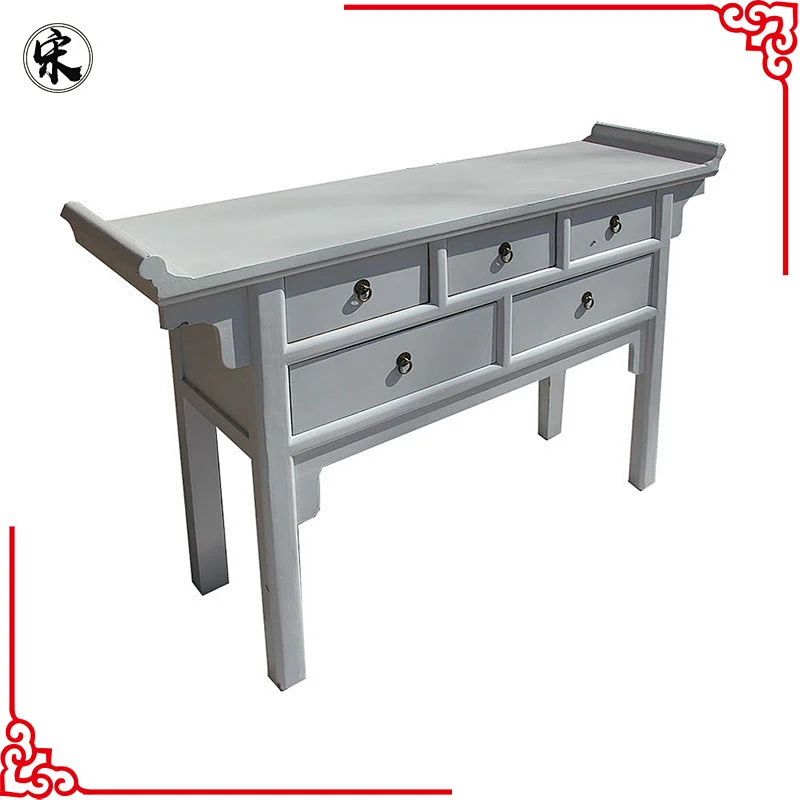 beijing chinese antique vintage industrial furniture, kitchen table