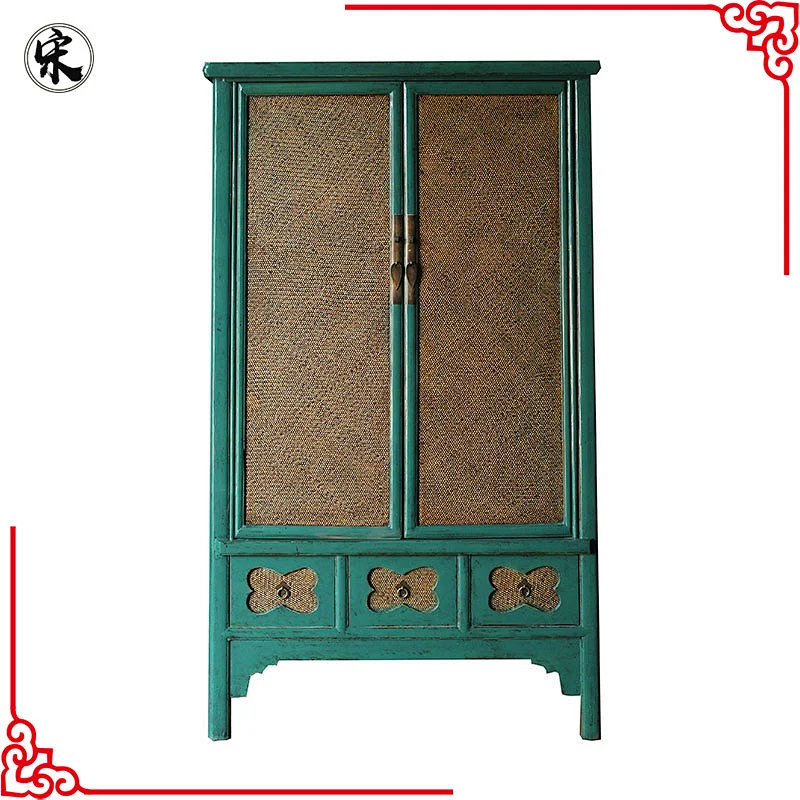 chinese whlesale antique reproduction oriental distressed lacquer furniture