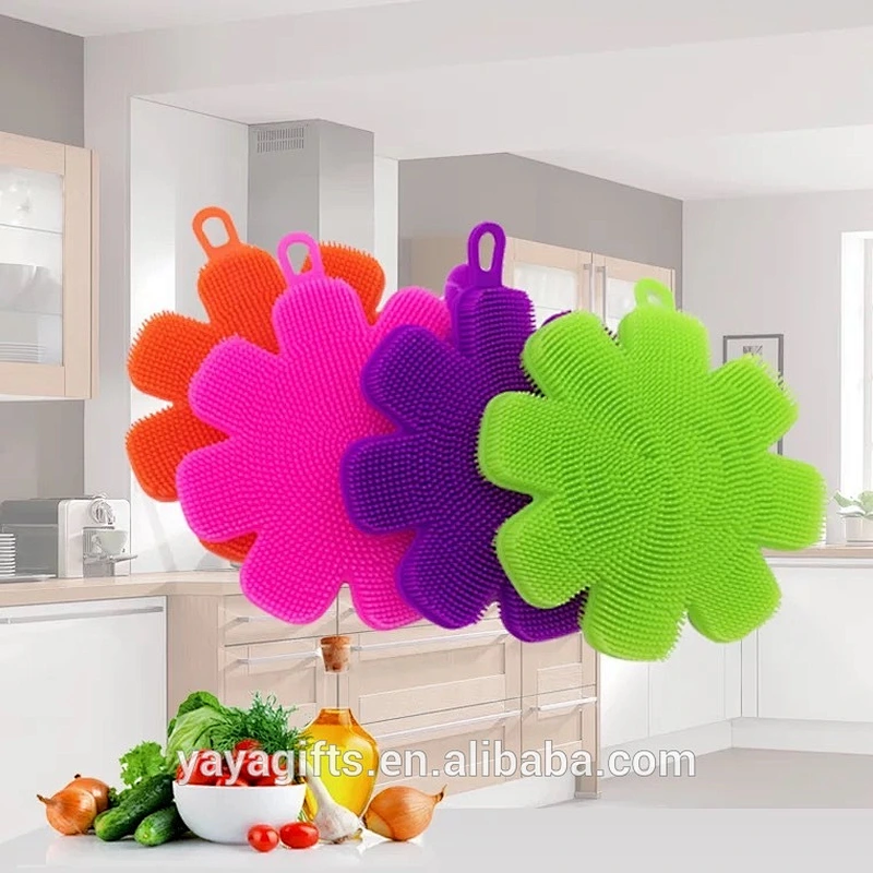 Wholesales Dish Washing Custom Silicone Sponge For Kitchen