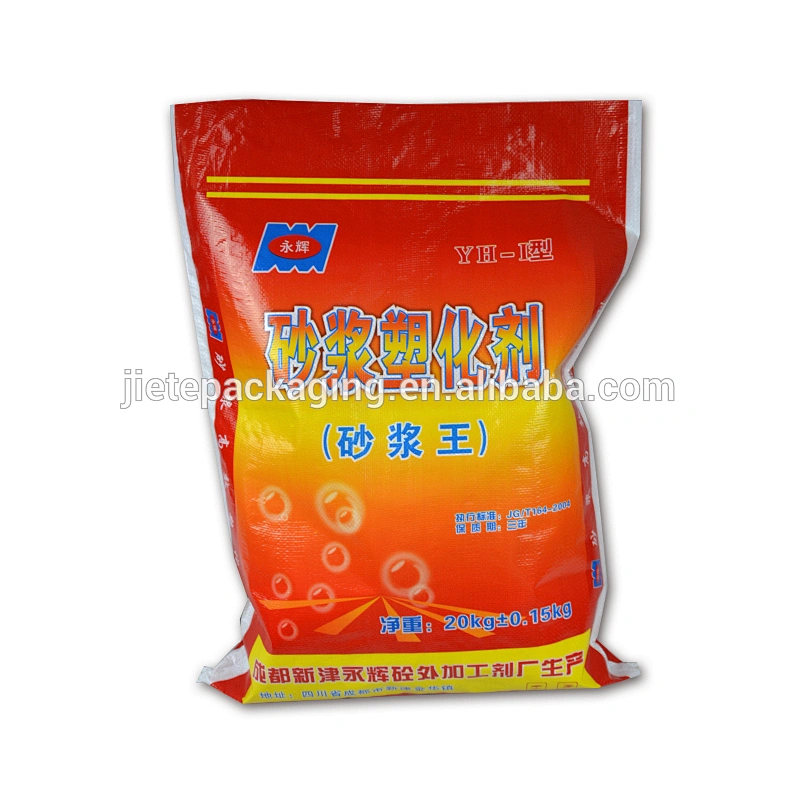 Cheap recyclable plastic bopp laminated pp woven cement, mortar packaging bag 25kg 20kg