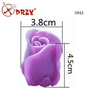 S041New design silicone rose 3d handmade soap molds