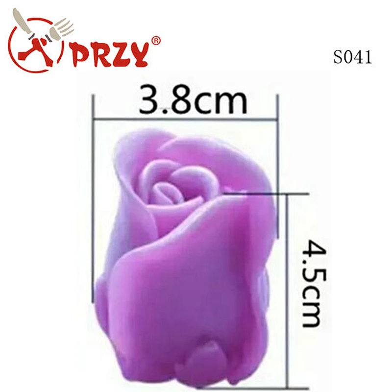 S041New design silicone rose 3d handmade soap molds
