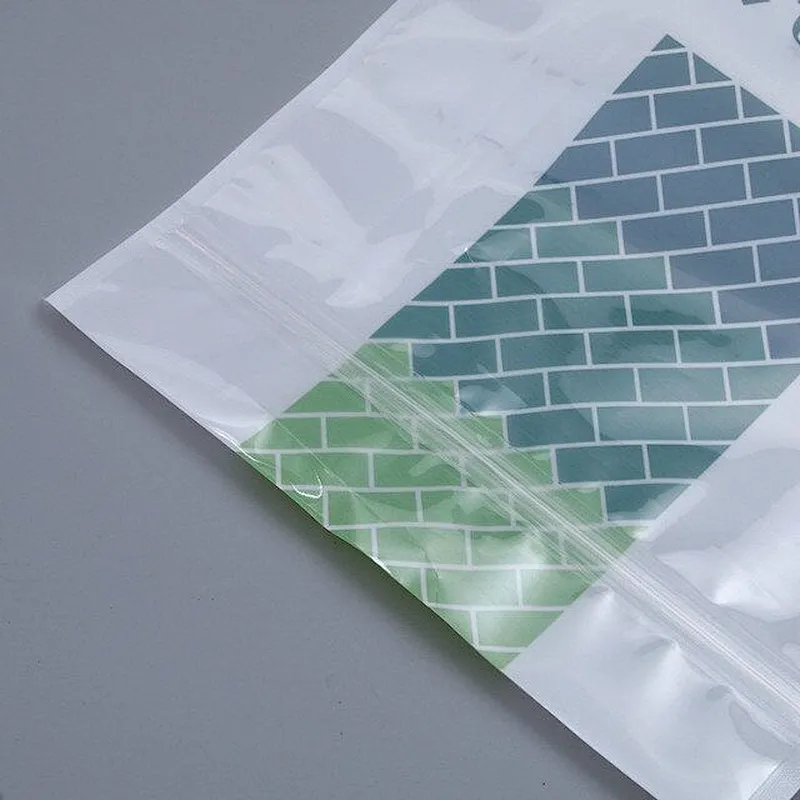 PE self-styled white transparent bag for home use