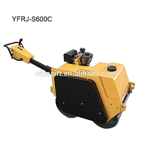 Manual Mini Road Roller Price Double Drum Vibration Roller YFRJ-S600C