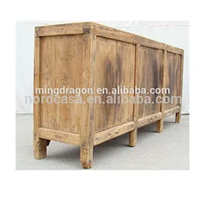 Chinese antique natural recycle wood bleached cabinet,Pine antique furniture
