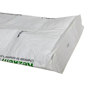 Cheap and quality block bottom white plastic pp woven chemical bag